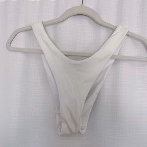 Aerie - white cheeky swim bottom - size medium